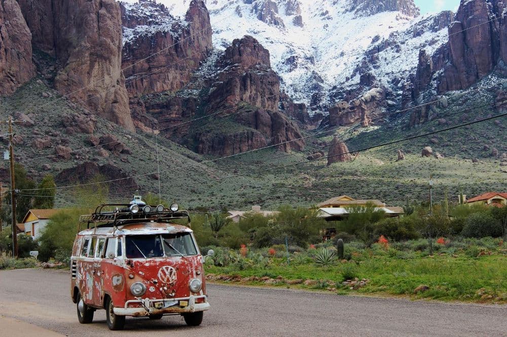 Die Route des Hippie Trail in den 70er Jahren